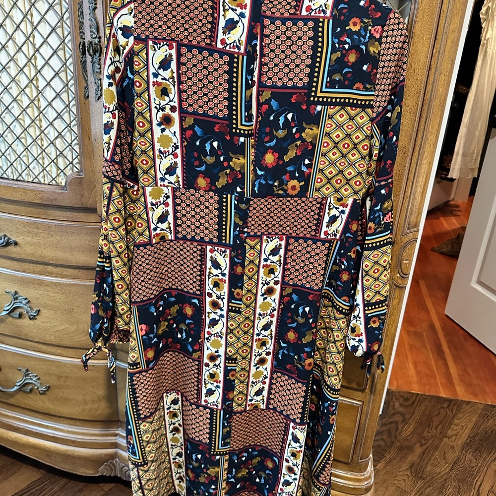 Zara Multicolor Patterned Dress - Picture 2 of 4